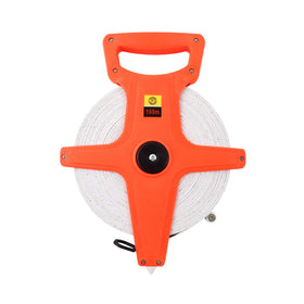 QWORK dual-sided tape measure showing imperial and metric scales.