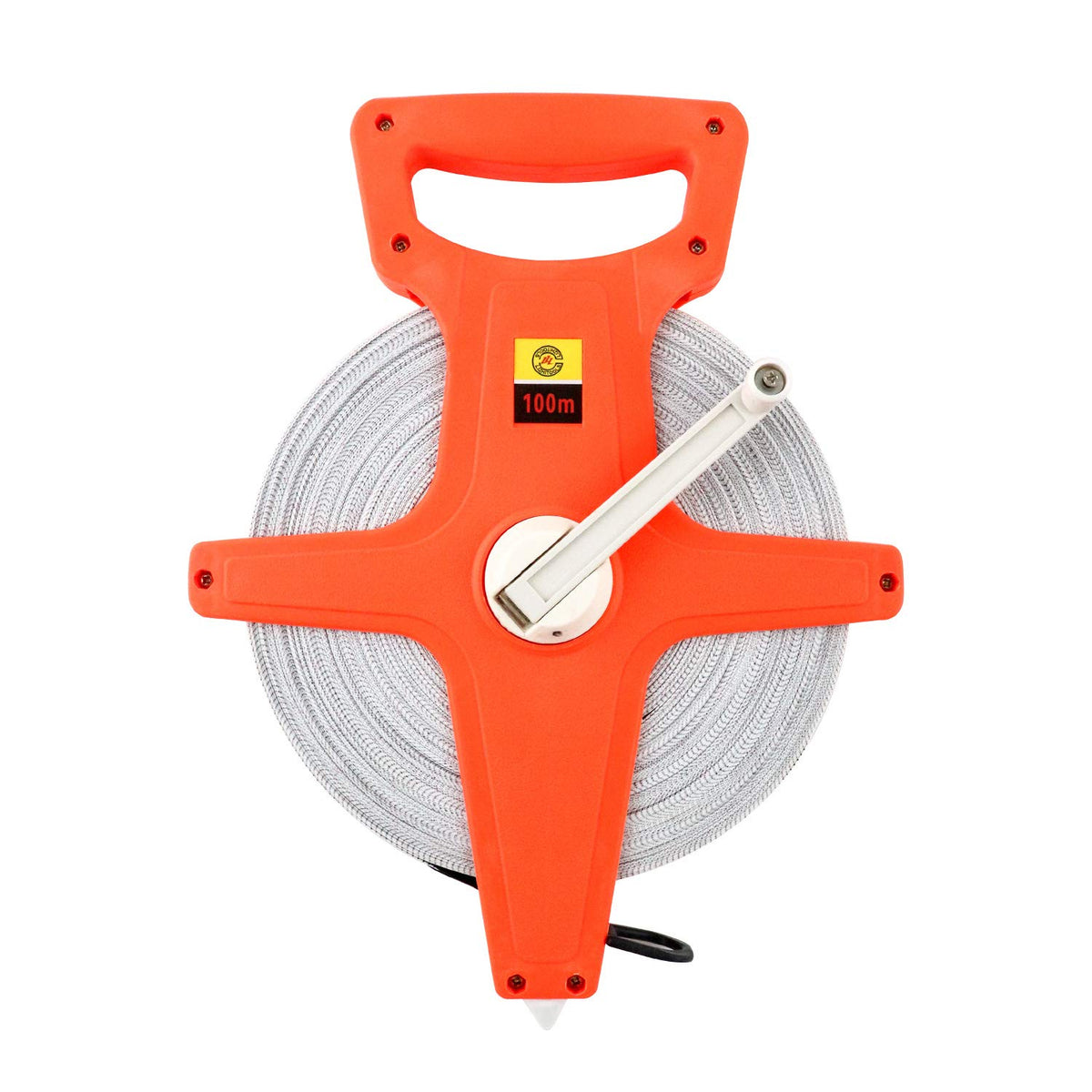 QWORK tape measure with ergonomic handle enhances grip during long measuring sessions.