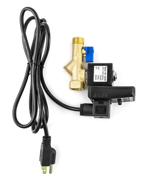 Close-up of timed interval control on the QWORK drain valve for precise settings.