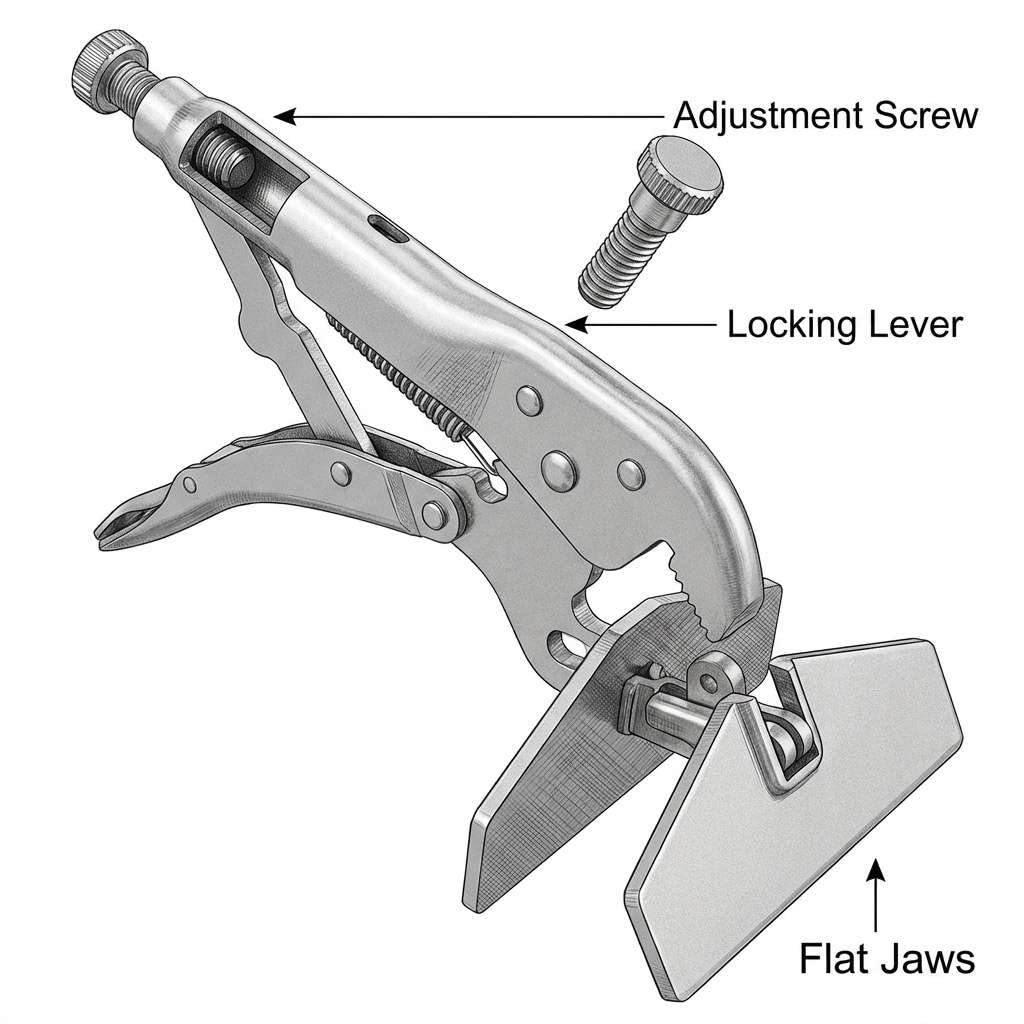 QWORK trigger release handle enables quick one handed unlocking.