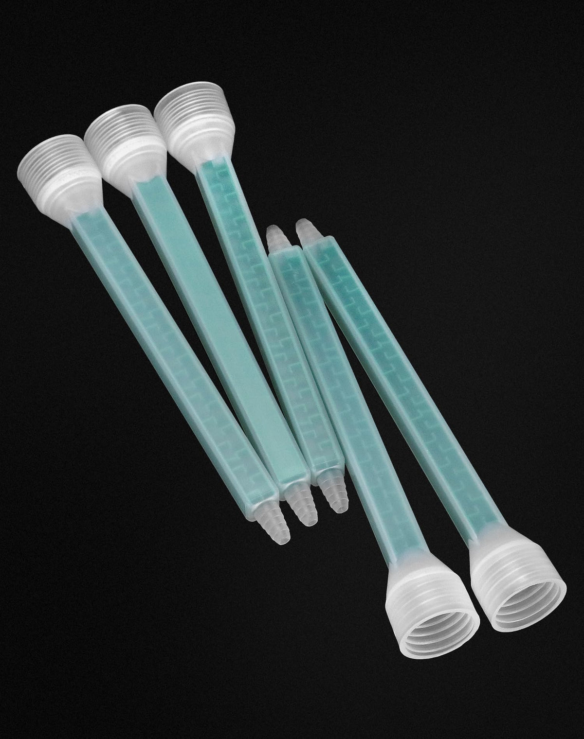 QWORK epoxy nozzle demonstrates compatibility with two-part adhesive cartridges and different ratios.