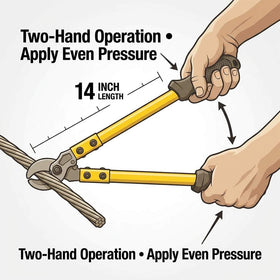 QWORK yellow-coated non-insulated handles combine corrosion resistance with grip.