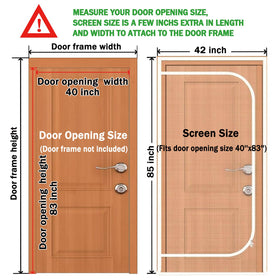 QWR cat screen door thickened mesh close-up highlights durability and density.