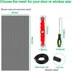 QWR window screen install kit for quick DIY replacement