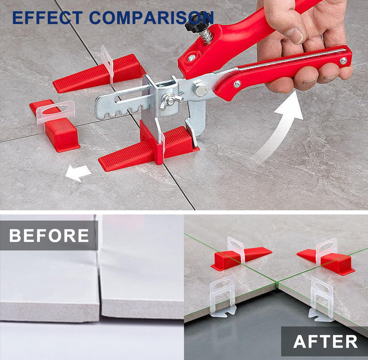 QXTXYZ tile leveling system speeds up installation with fast release.