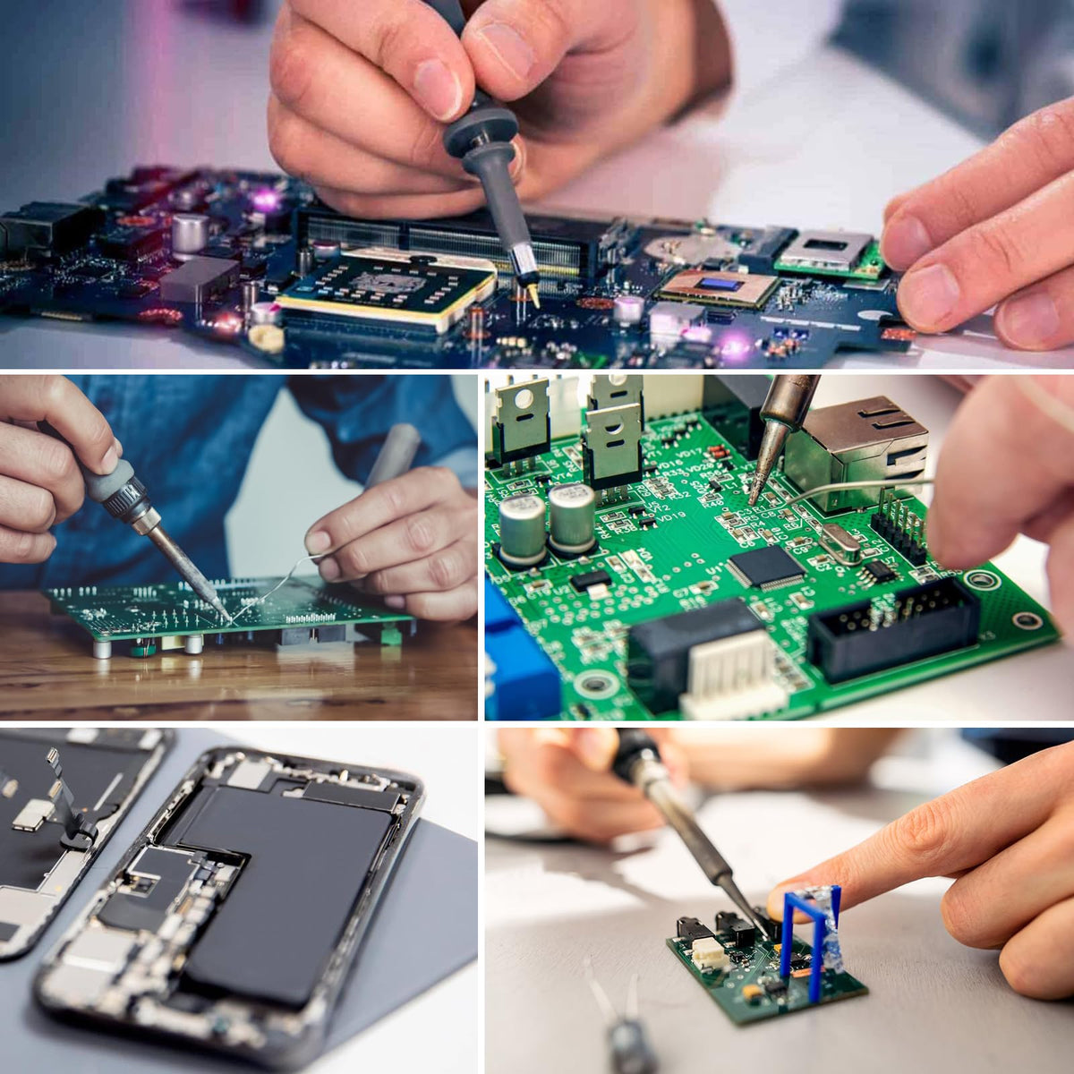 QYQRQF stable PCB holder with anti-slip feet improves workstation safety.