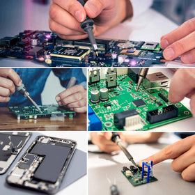 QYQRQF stable PCB holder with anti-slip feet improves workstation safety.