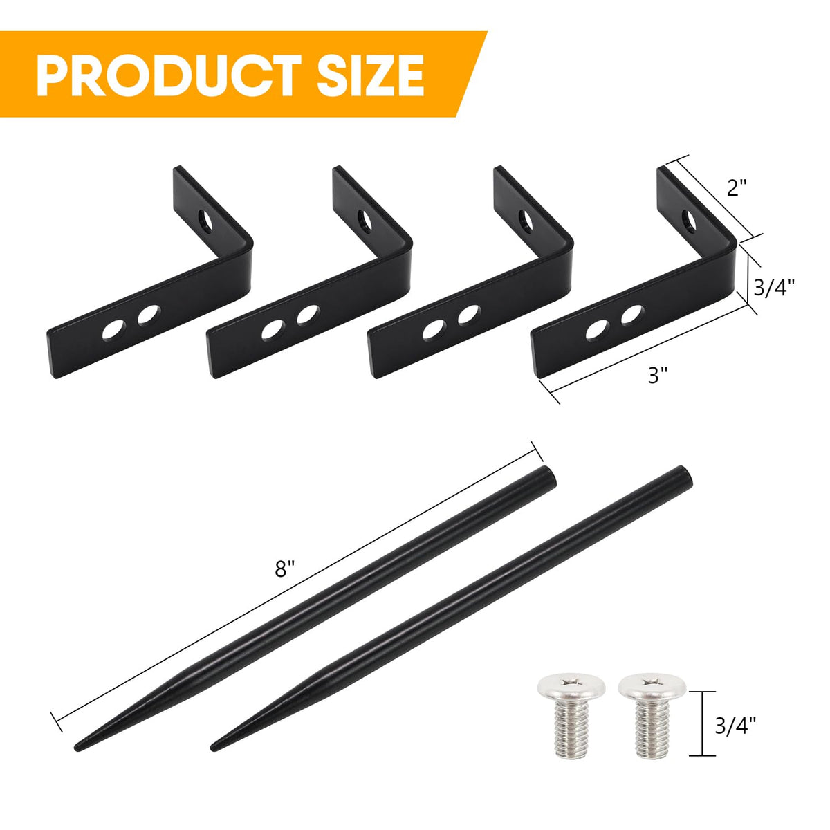 QZATTCAEN downspout bracket adjustable size for pipes.