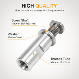 QZATTCAEN threaded tube extension enables thicker wheels and longer reach.