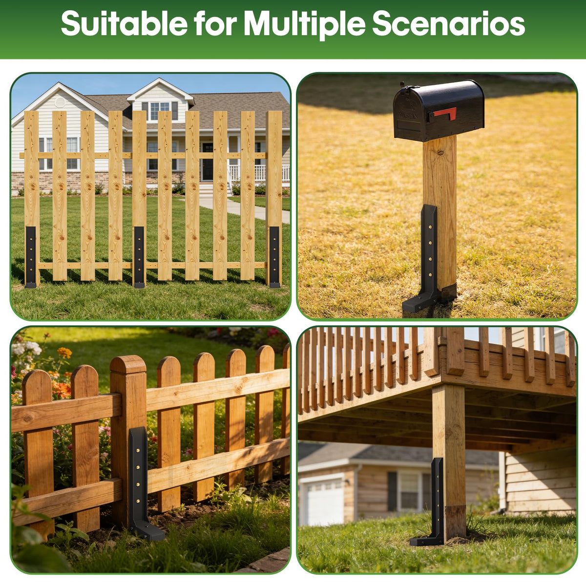 QZER fence post repair kit saves time and labor on fence projects.