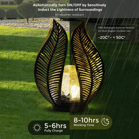 QZGE no-installation setup solar light easy garden decoration.