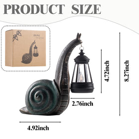 QZJDDZSW Snail lantern light illuminates walkways with a gentle backyard glow.