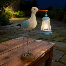 QZJDDZSW solar seagull garden sculpture by the poolside