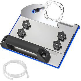 QZQUFJ 45 degree tile chamfering stand demonstrates precise edge beveling for ceramic tiles