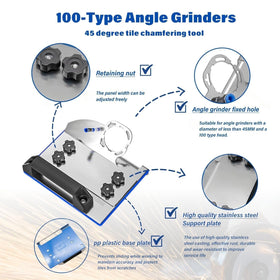 QZQUFJ non-slip pad at base protects workpiece and prevents slipping