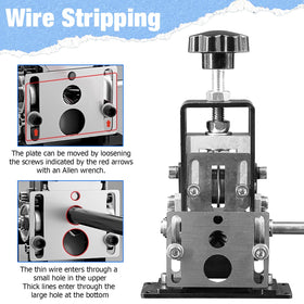 QZQUFJ portable cable stripper on-site for on-the-go projects