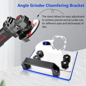 QZQUFJ angle grinder attachment shows thickness adjustment for precise bevels