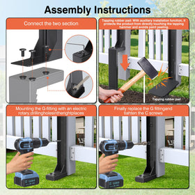 QZXRKEJI H-stakes extender preserves alignment on gusty days