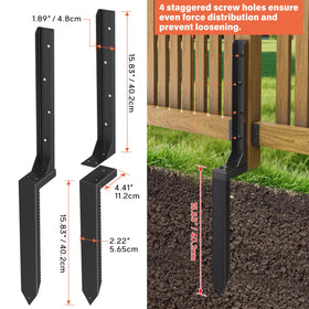 QZXRKEJI powder-coated fence stakes resist rust for outdoor use