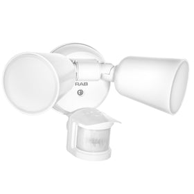 RAB Lighting LU160 front view with dual heads delivering broad coverage.