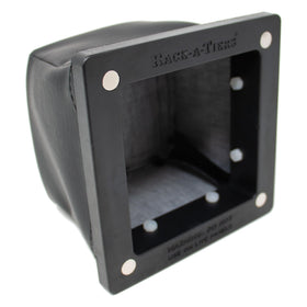 Rack-A-Tiers Dirt Bag dimensions-5x5x4 shows compact, portable dust catcher for tight spots