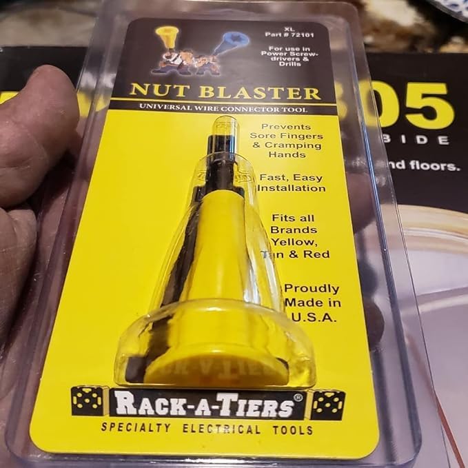 1/4-inch hex shank on Nut Blaster for easy tool integration