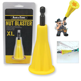 Rack-A-Tiers Nut Blaster showing 5/8-inch opening with wings for faster nut tightening