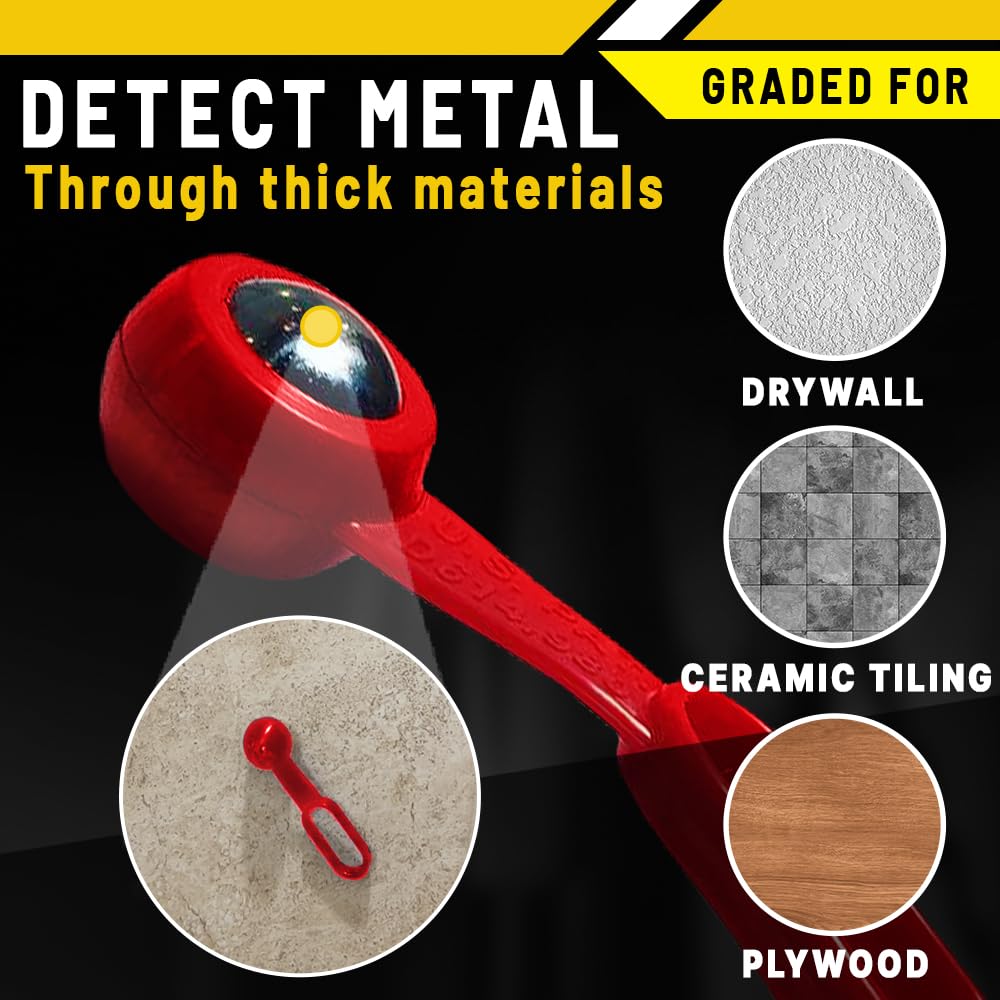 Rack-A-Tiers Stud Ball demonstrates a strong magnetic field for detection.