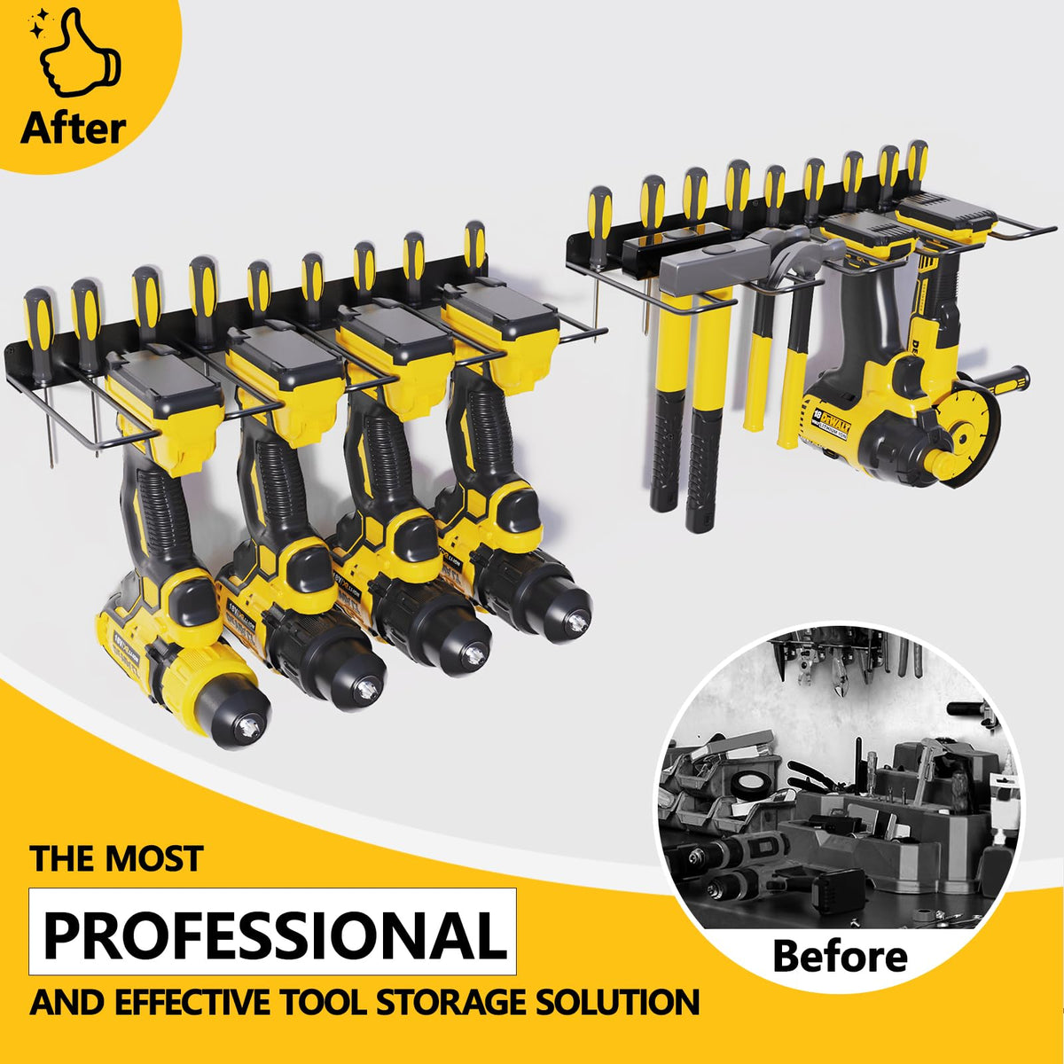 RacKeaLsi heavy-duty metal rack endures daily garage use and resists wear.