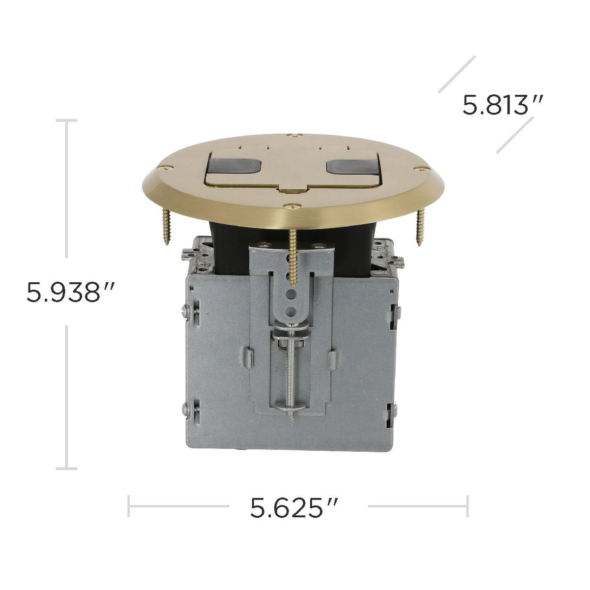 RACO 6239BP with back and side knockouts for wiring access.