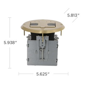 RACO 6239BP with back and side knockouts for wiring access.