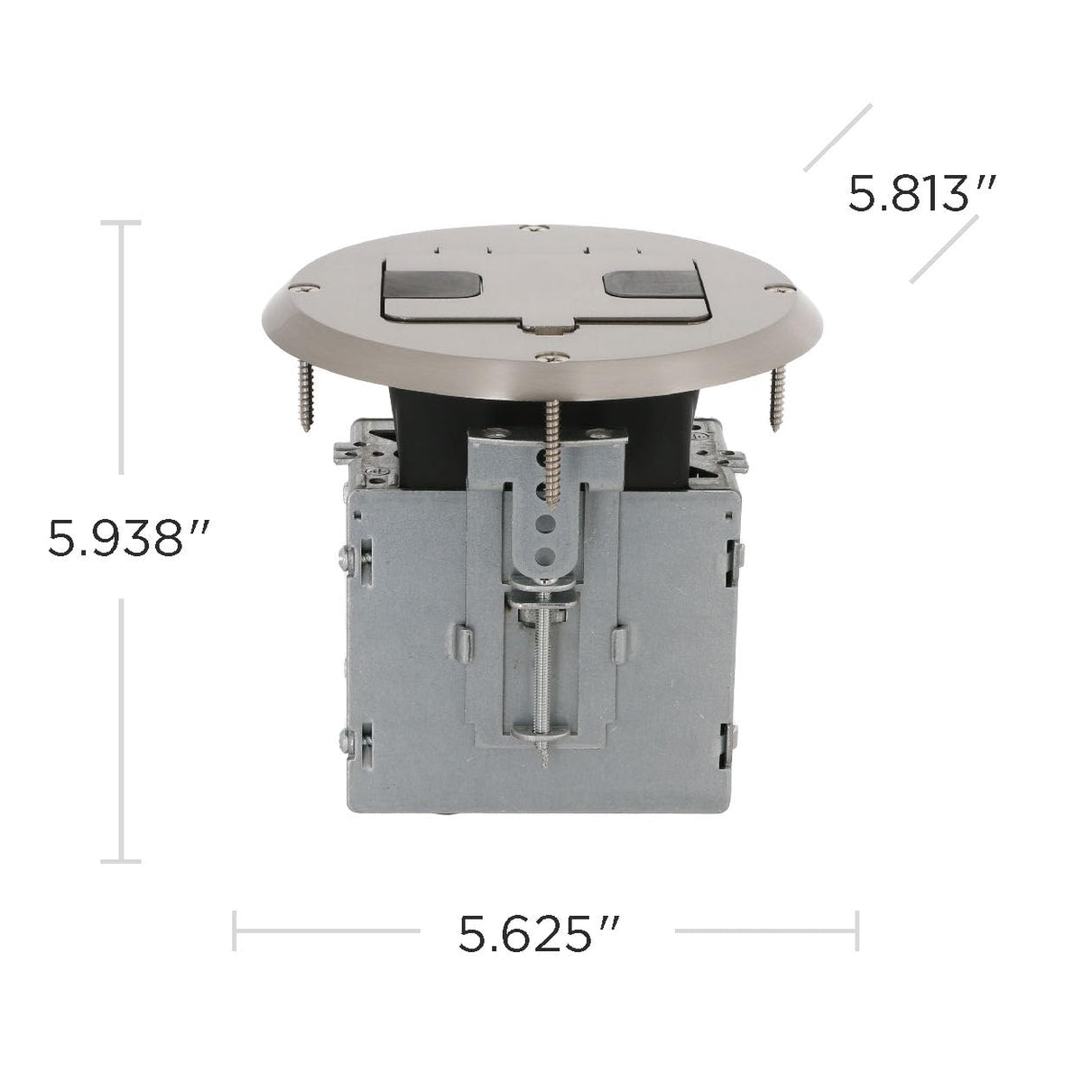 RACO nickel cover and flange provide a seamless finish