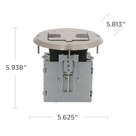 RACO nickel cover and flange provide a seamless finish