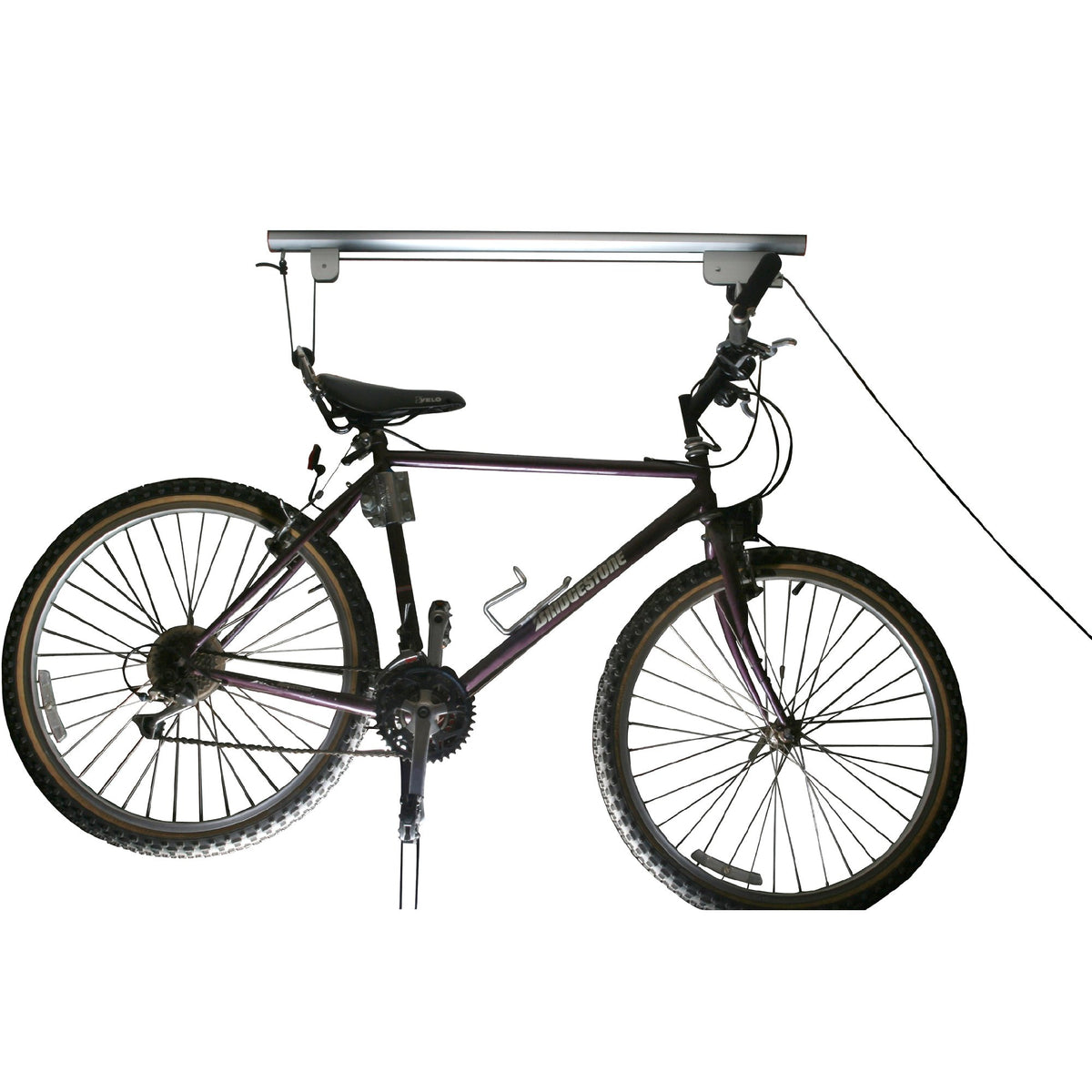 RAD Cycle Ladder Storage Rail Mount demonstrates heavy duty storage solution.