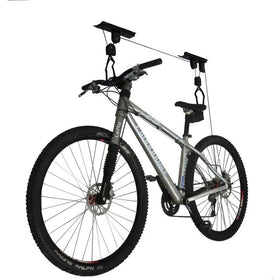 Rad Cycle Products ladder storage hoist used to lift ladders overhead
