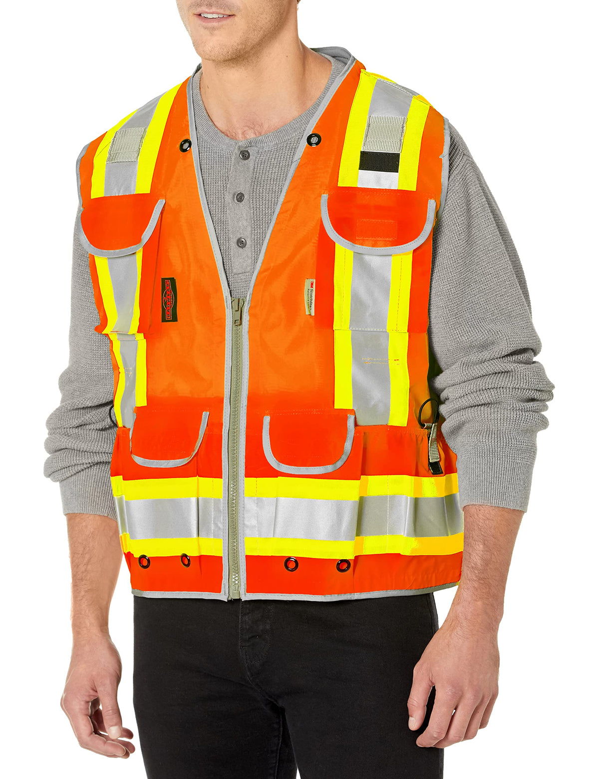 Radians SV55 front view highlights rugged front fabric and high-visibility design
