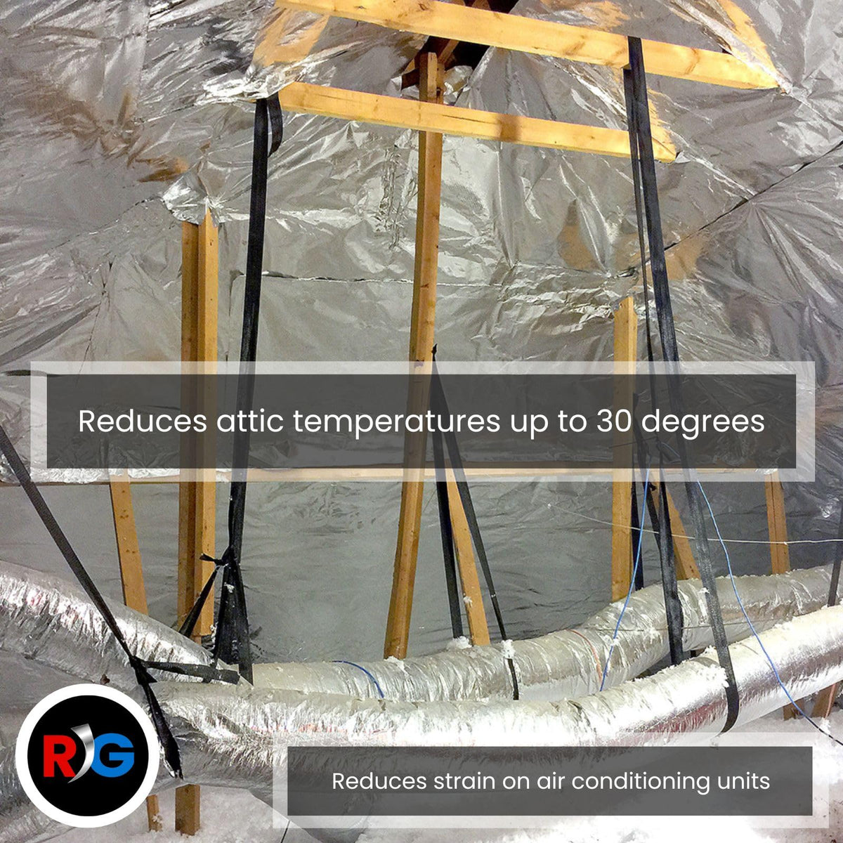 RadiantGUARD Xtreme DIY installation with staples offers a straightforward attic upgrade.