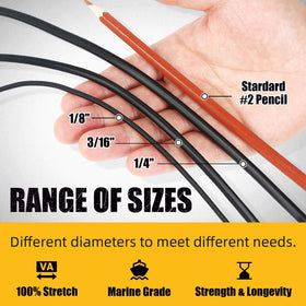 Radix Rope 3-16-inch bungee cord 100ft industrial-strength
