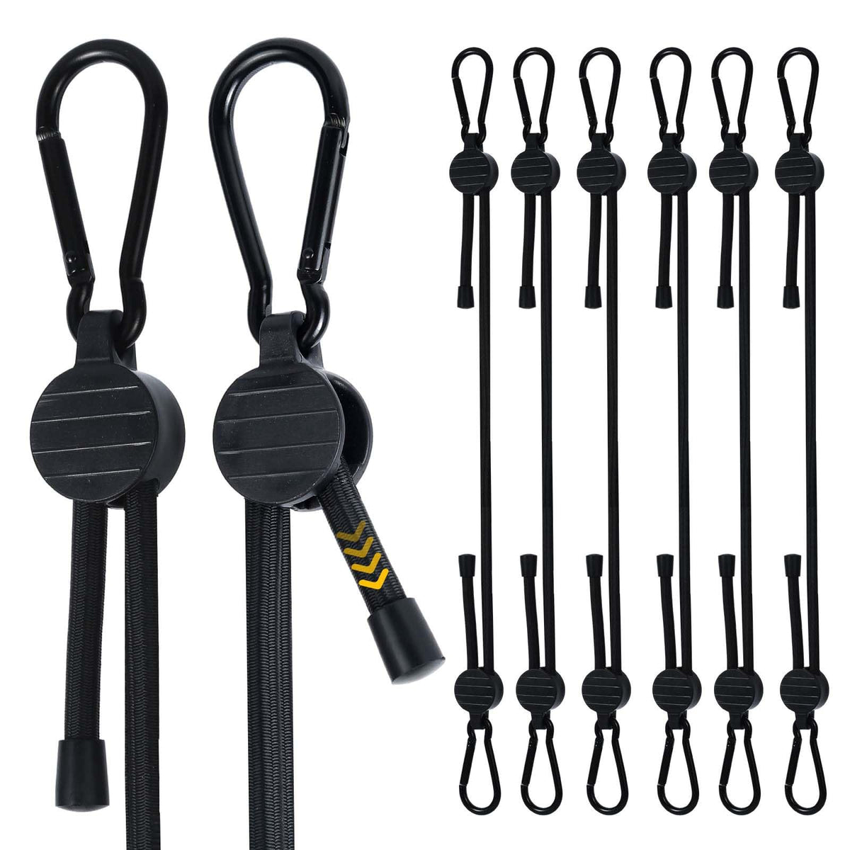 Radix Rope adjustable bungee cords with locking mechanism for precise length control