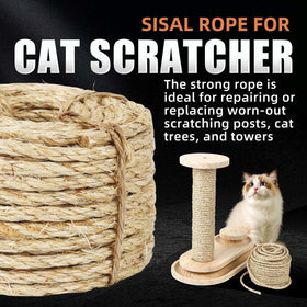 Radix Rope cat scratcher repair wrap on a post