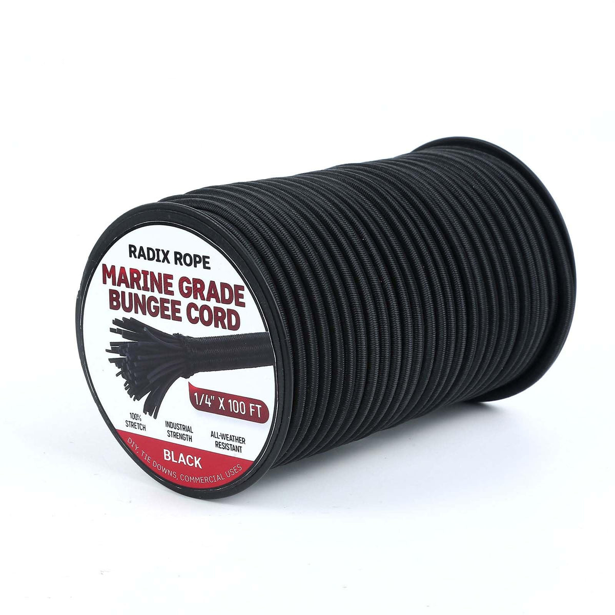 Radix Rope marine grade bungee cords securing gear on a kayak deck