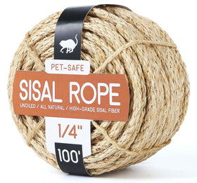 Radix Rope twisted sisal rope 1/4 inch x 100ft for durable DIY use