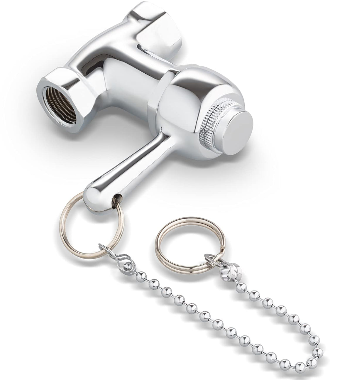 RAEFLOW self-closing shower valve with pull chain for versatile use