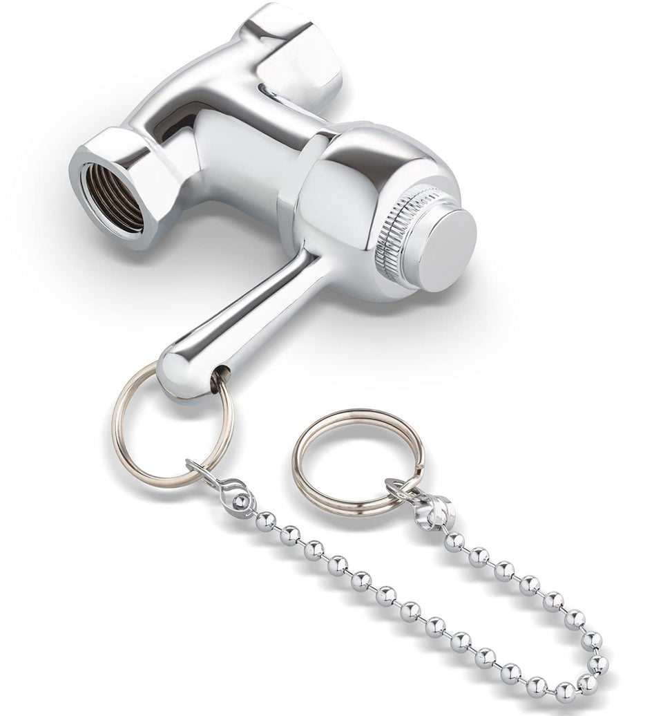 RAEFLOW self-closing shower valve with pull chain for versatile use