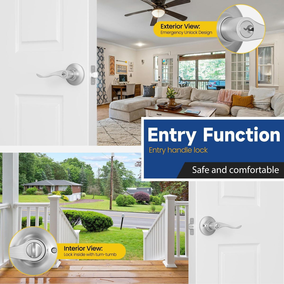 RAFECIEE includes 3 keys for smooth locking and access