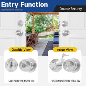 DIY installation with screwdriver for RAFECIEE lock set