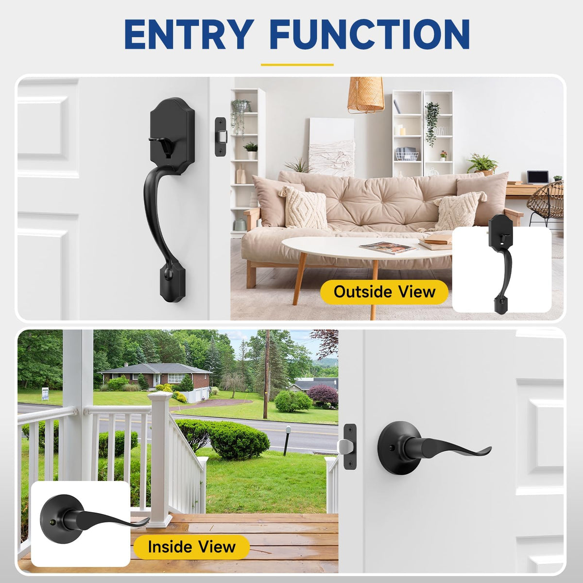 RAFECIEE exterior handle assembly shows easy installation and stable operation.