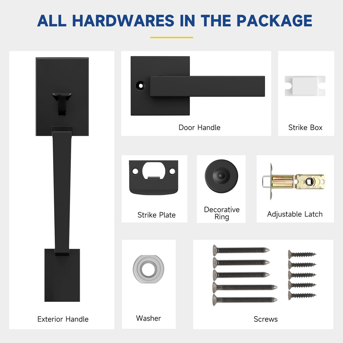RAFECIEE heavy-duty zinc alloy construction ensures lasting durability.