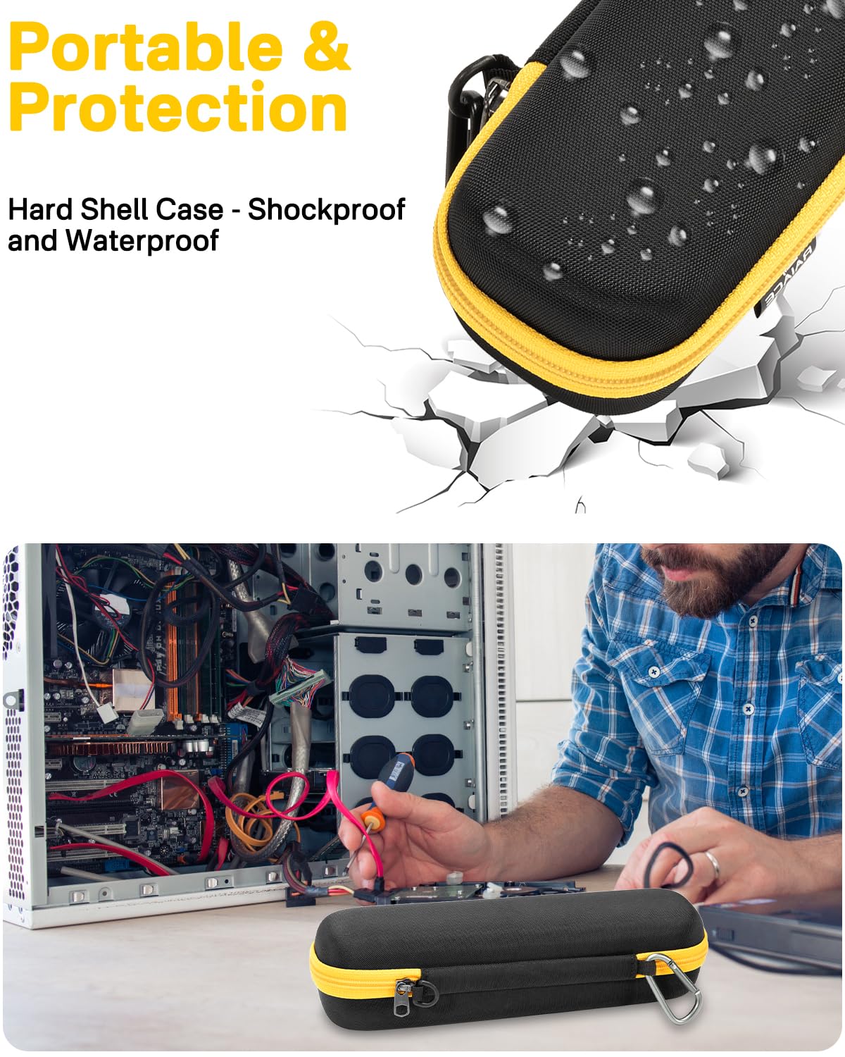 RAIACE Fluke T5 case – high-density EVA shell absorbs impacts and resists abrasion
