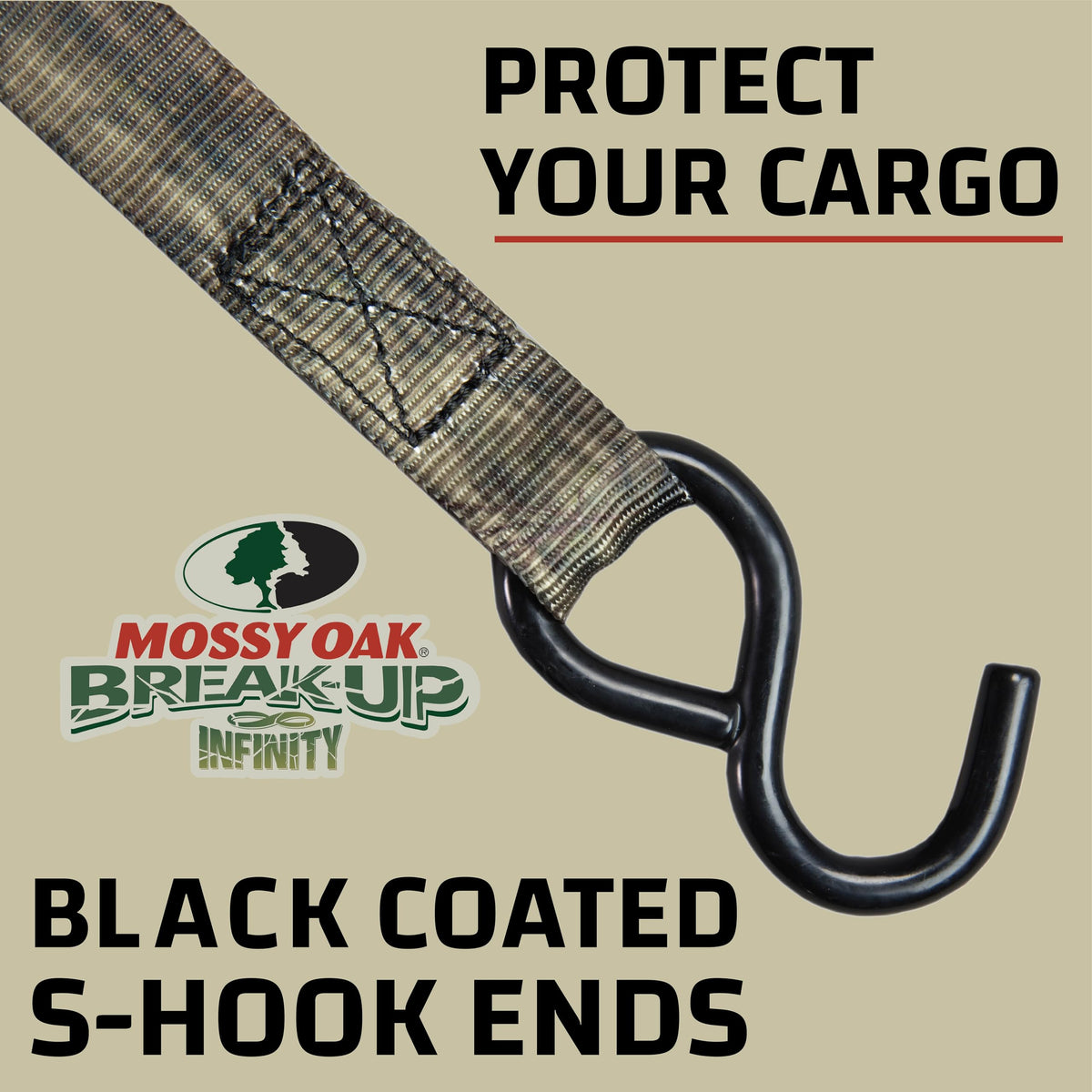 Raider RPS Outdoors four-pack ratchet straps for versatile tie-downs